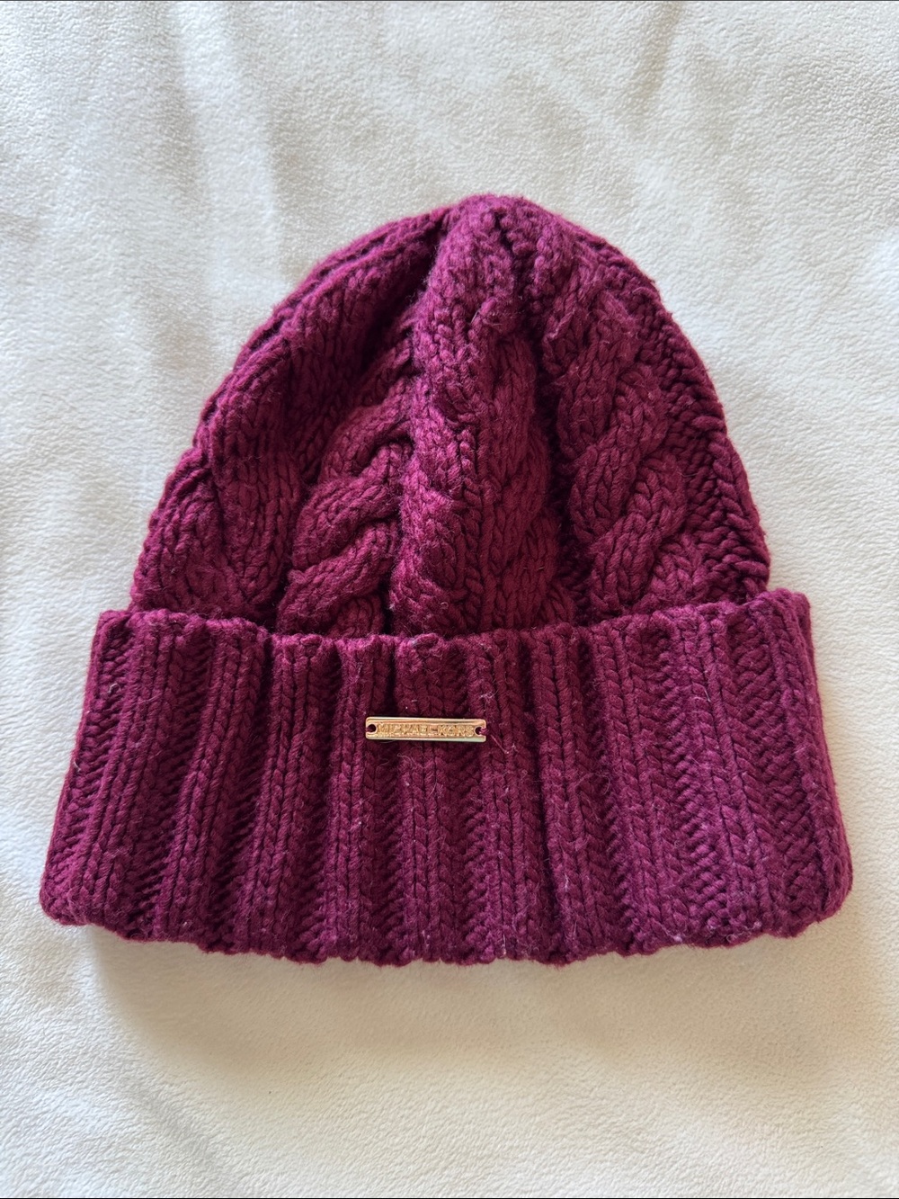 Michael Kors knit turn-back beanie